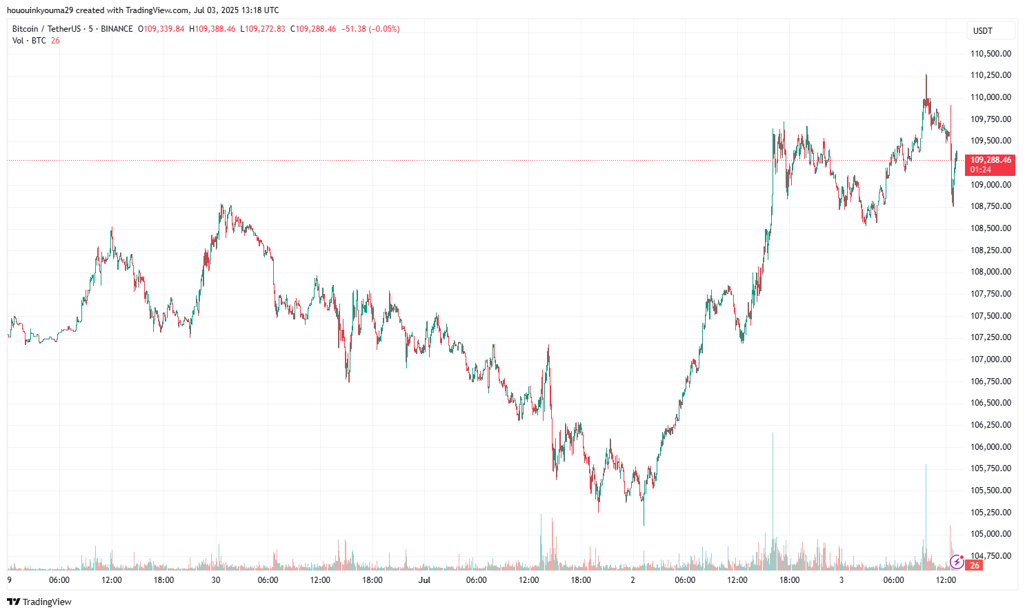 Bitcoin Price Chart