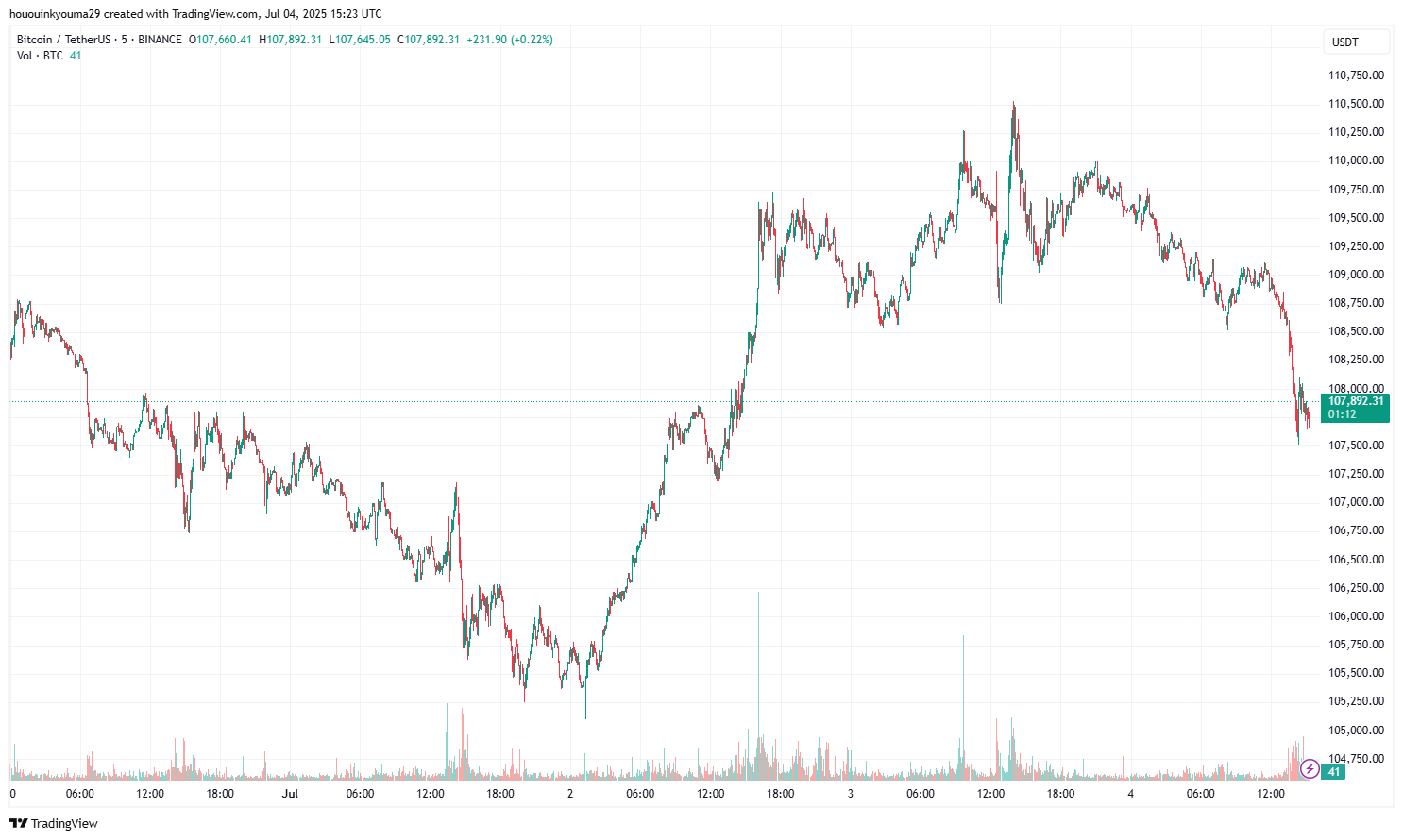 Bitcoin Price Chart