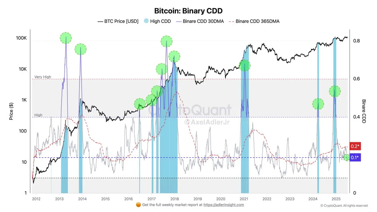 Bitcoin Binary CDD | Source: Axel Adler on X