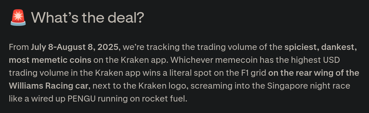 Excerpt from Kraken’s blog post about the Rear Wing Takeover.