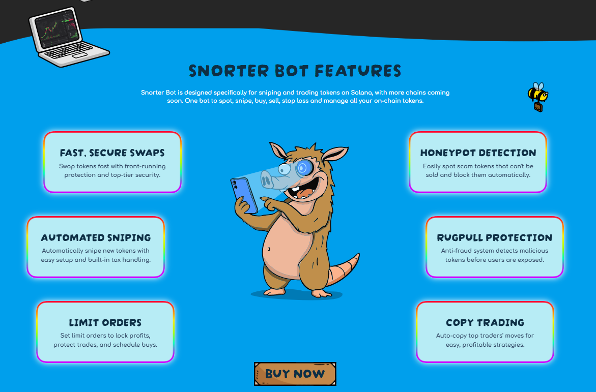 Snorter Bot features 
