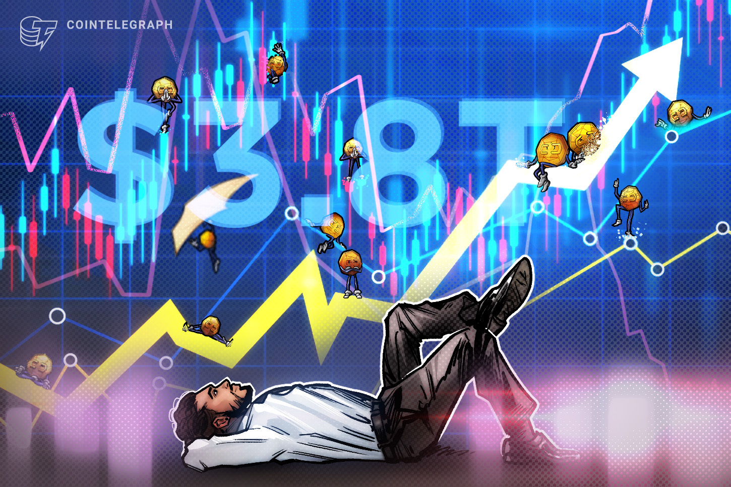 Crypto market cap hits $3.8T all-time high, may soon surpass UK’s GDP